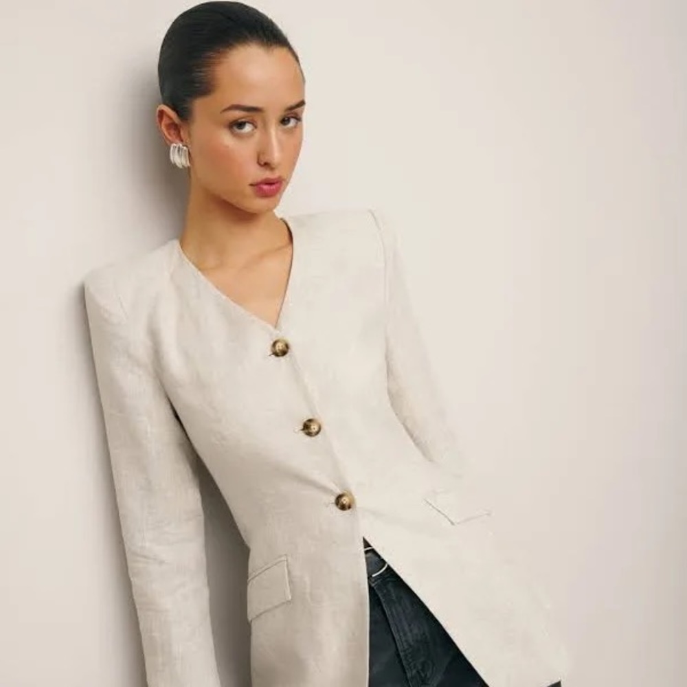 Reformation Larsen Linen Jacket
